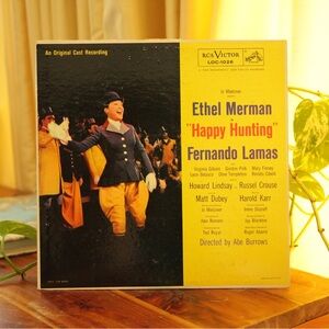 Happy Hunting Record Vintage LP Album Ethel Merman Fernando Lamas Original Cast